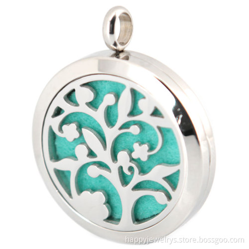 Jenia Hypoallergenic Surgical Grade 316L Stainless Steel Perfume Aromatherapy Diffuser Necklace Pendant